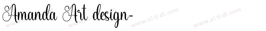 Amanda Art design字体转换